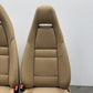 10-16 Porsche Panamera Front Seat Pair Power Memory Leather Luxor Beige OEM