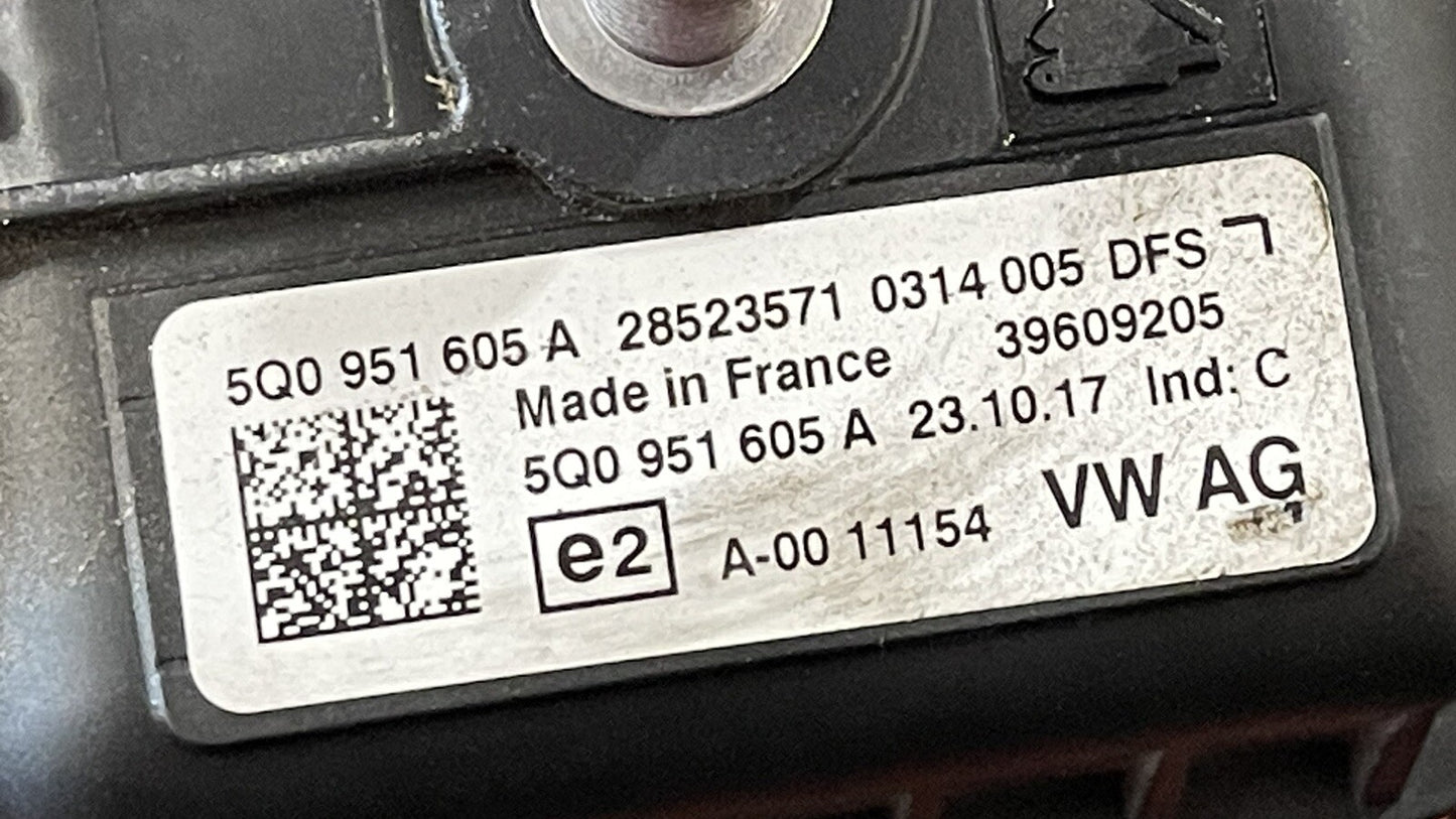 17-22 AUDI A4 S4 A5 S5 ANTI THEFT ALARM SIREN HORN CONTROL MODULE 5Q0951605A OEM