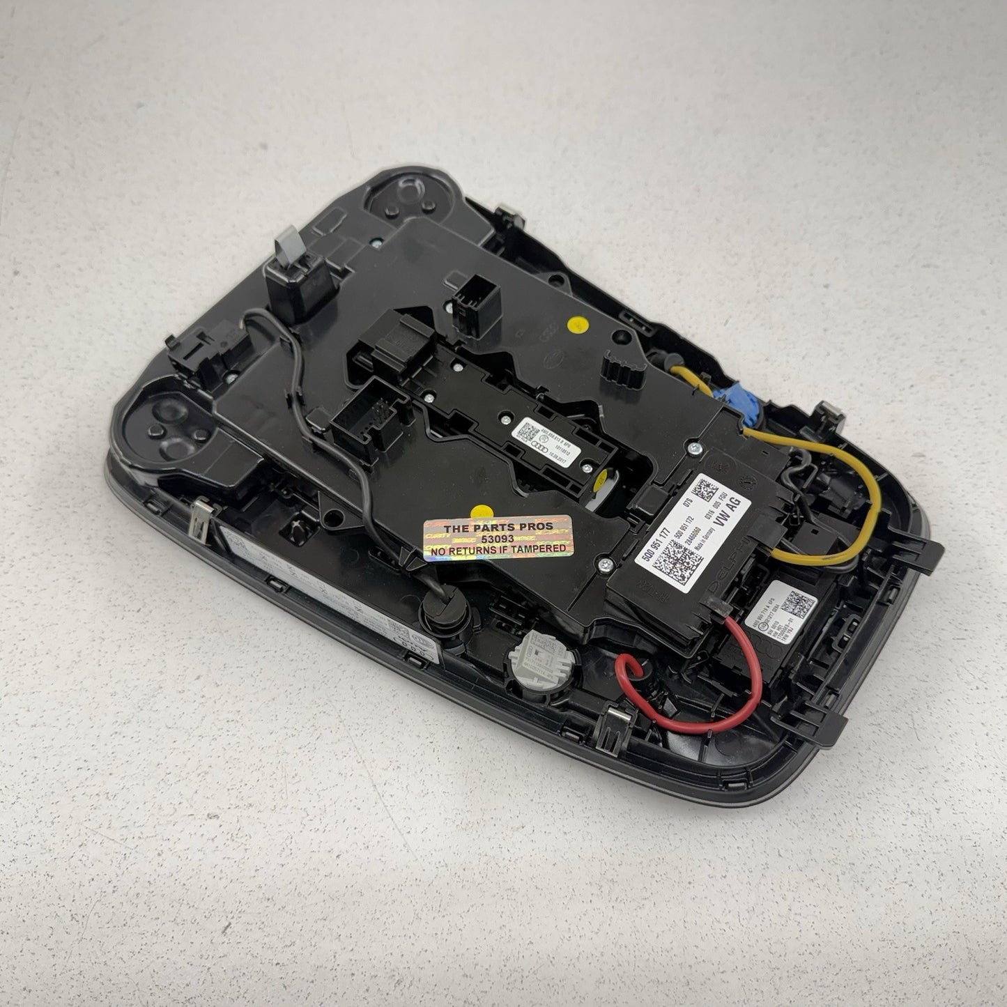 18-19 Audi S5 Front Overhead Console Dome Light Lamp Control Panel Black OEM