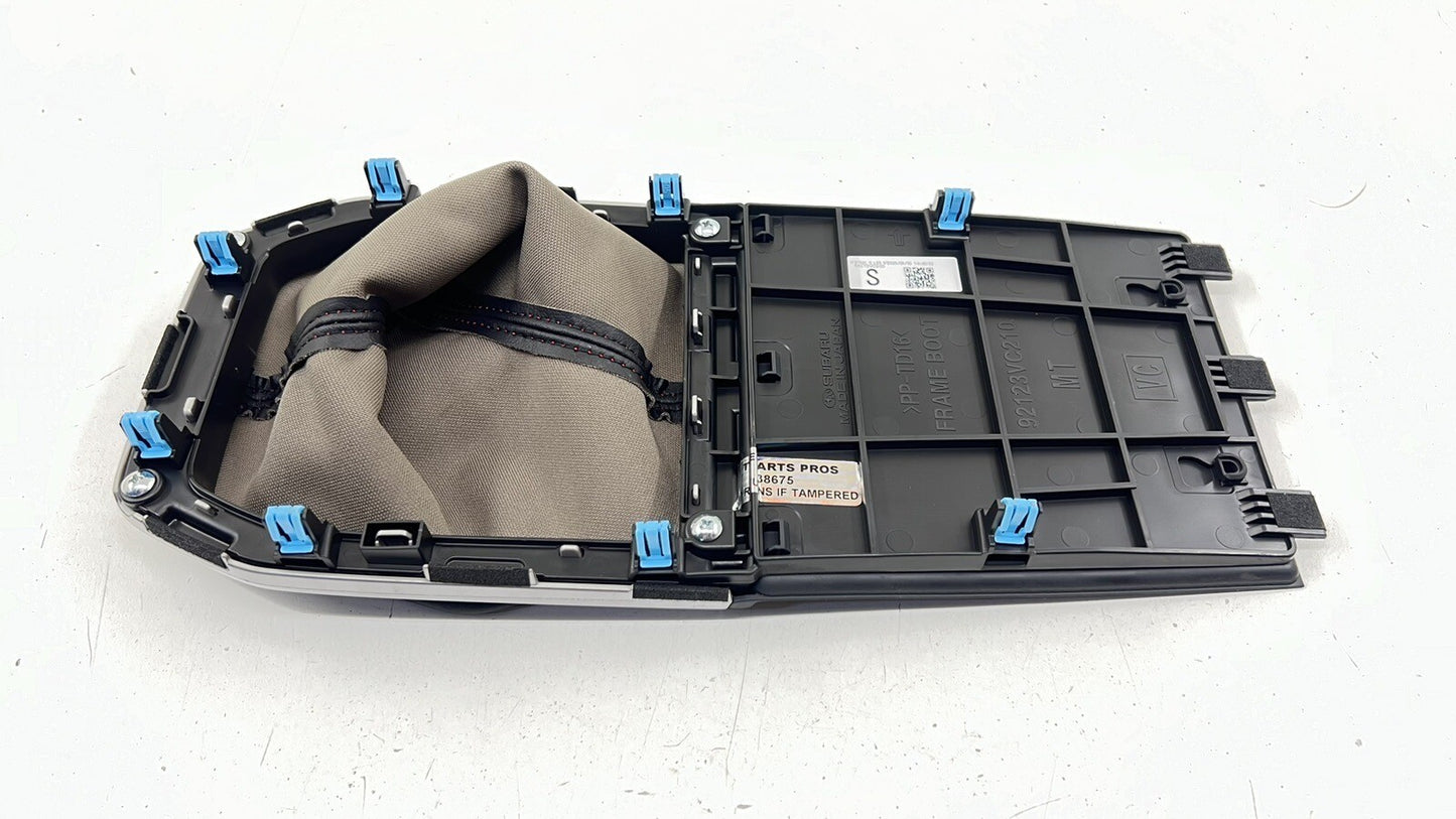 22-24 SUBARU WRX CENTER CONSOLE MANUAL GEAR SHIFT BOOT TRIM COVER 66273VC200 OEM